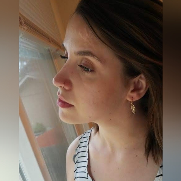 Gold Dipped Sunburst Earrings - Picture 4 of 4